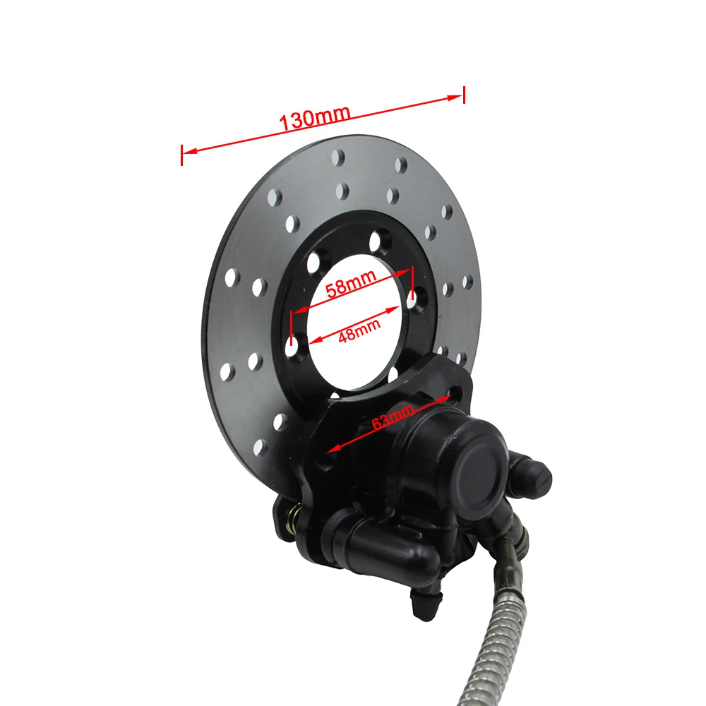 Front Hydraulic Brake Steering Strut Knuckle Spindles Wheel Hub Kit For 150cc 200cc 250cc Electric ATV UTV Quad Go Kart Buggy image 5