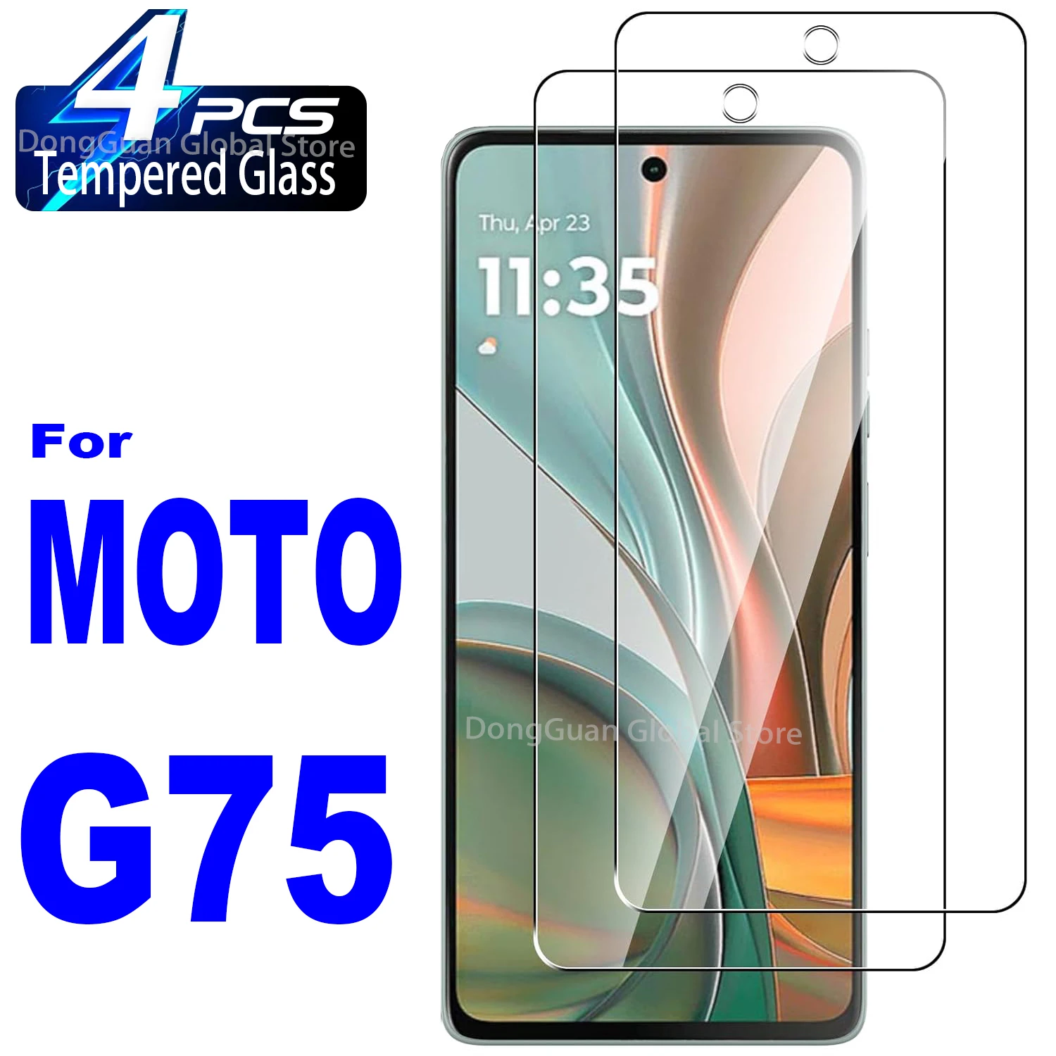 

1/4Pcs Tempered Glass For Motorola MOTO G75 Screen Protector Glass Film