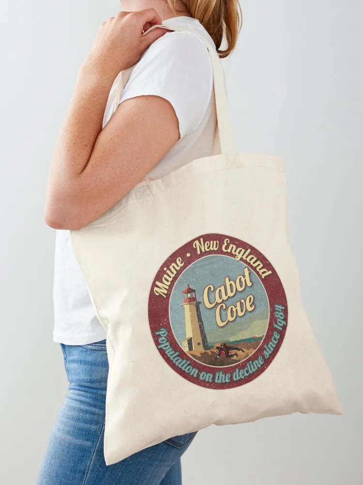 

Cabot Cove Light house, Population on the decline 1984 Tote Bag tote bag men Women's shopper bag shopping