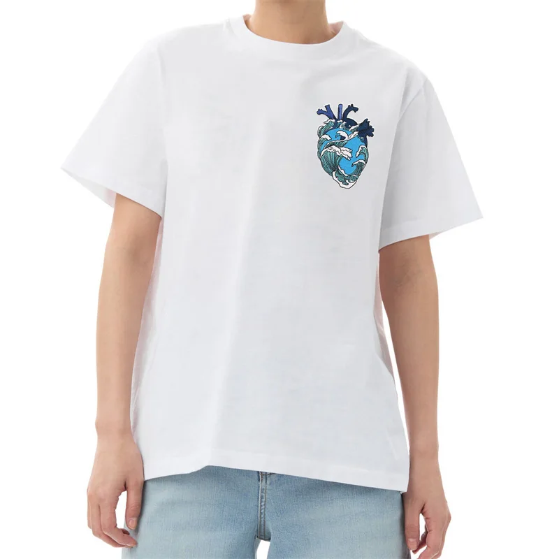 Heart Graphic Tees Women Cute Funny T-Shirts Vintage Fashion T Shirts Tops Unisex Clothing