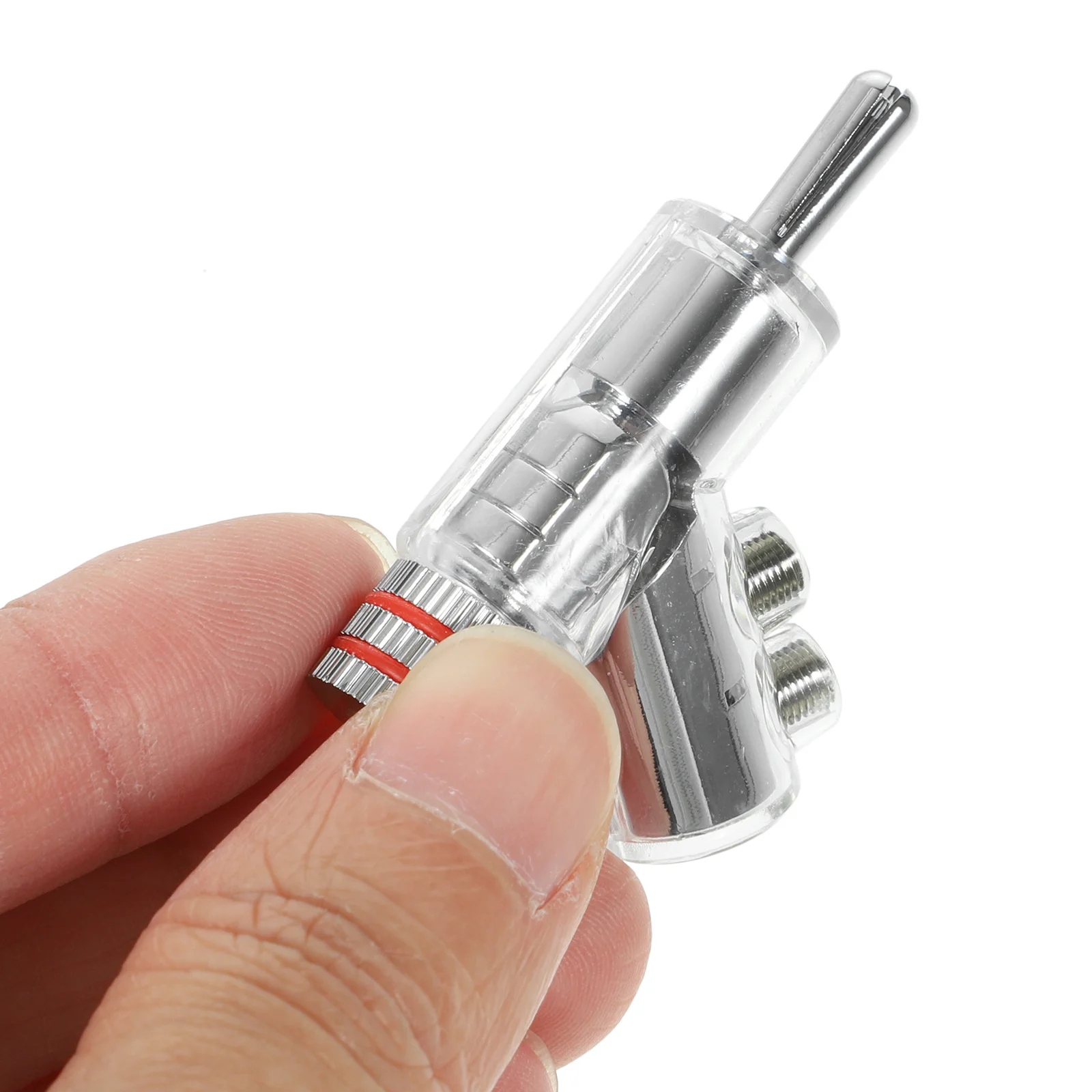 

2Pcs Gold Plated Rhodium Banana Plugs Solderless Speaker Connectors 45 Degree Angled High Fidelity Audio Reproduction Durable