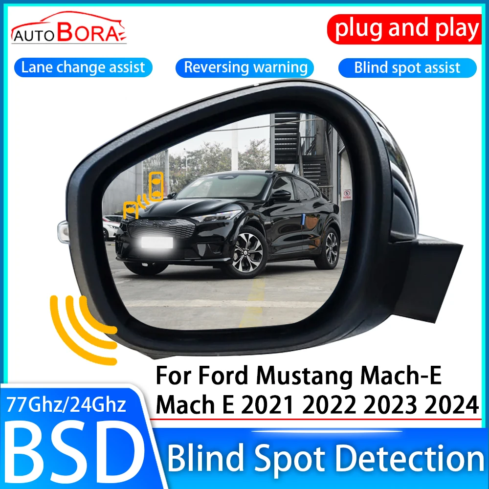 Car Blind Spot Detection System BSD BSA Sensor Drive Rear Mirror Monitoring for Ford Mustang Mach-E Mach E 2021 2022 2023 2024