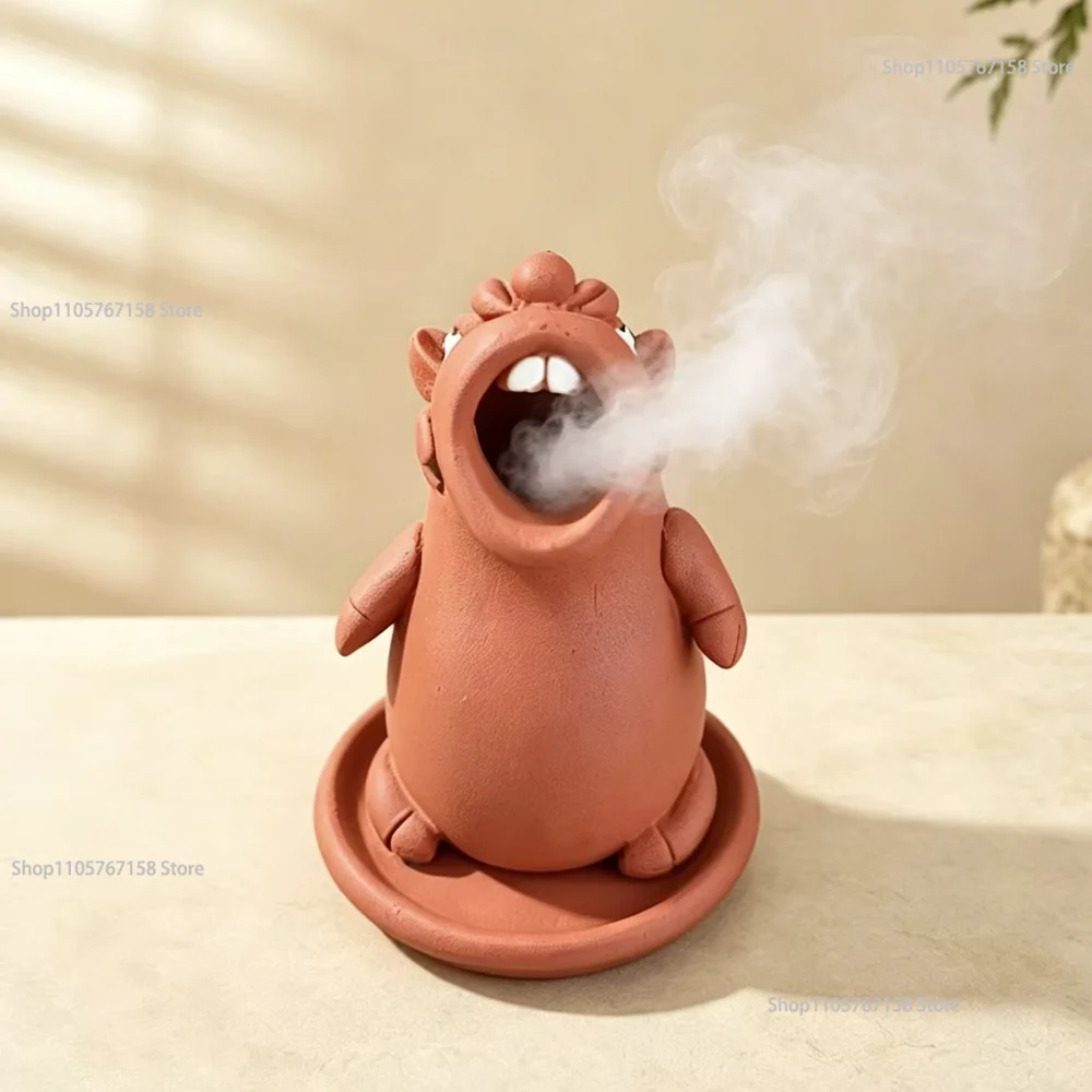 Funny Incense Burner Bathing Fragrant Weng Resin Burner Diffuser Stress Relief Aromatic Desktop Item Relaxing Home Decor