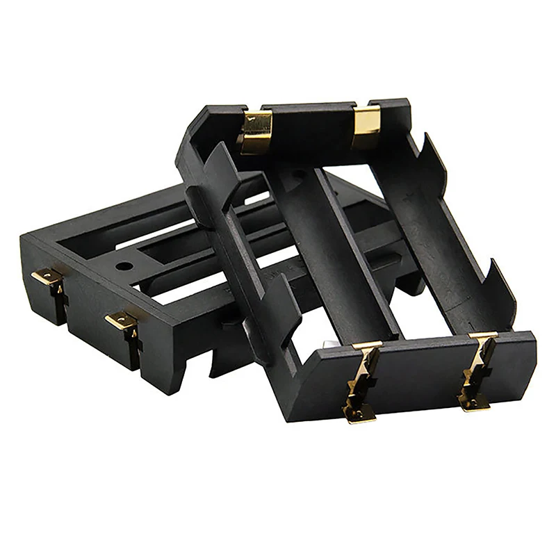 1/2/3/4 Sessions 3.7V 18650 Chip Gold Plated Battery Organizer With Copper Pin Rechargeable And Reusable Eco Friendly