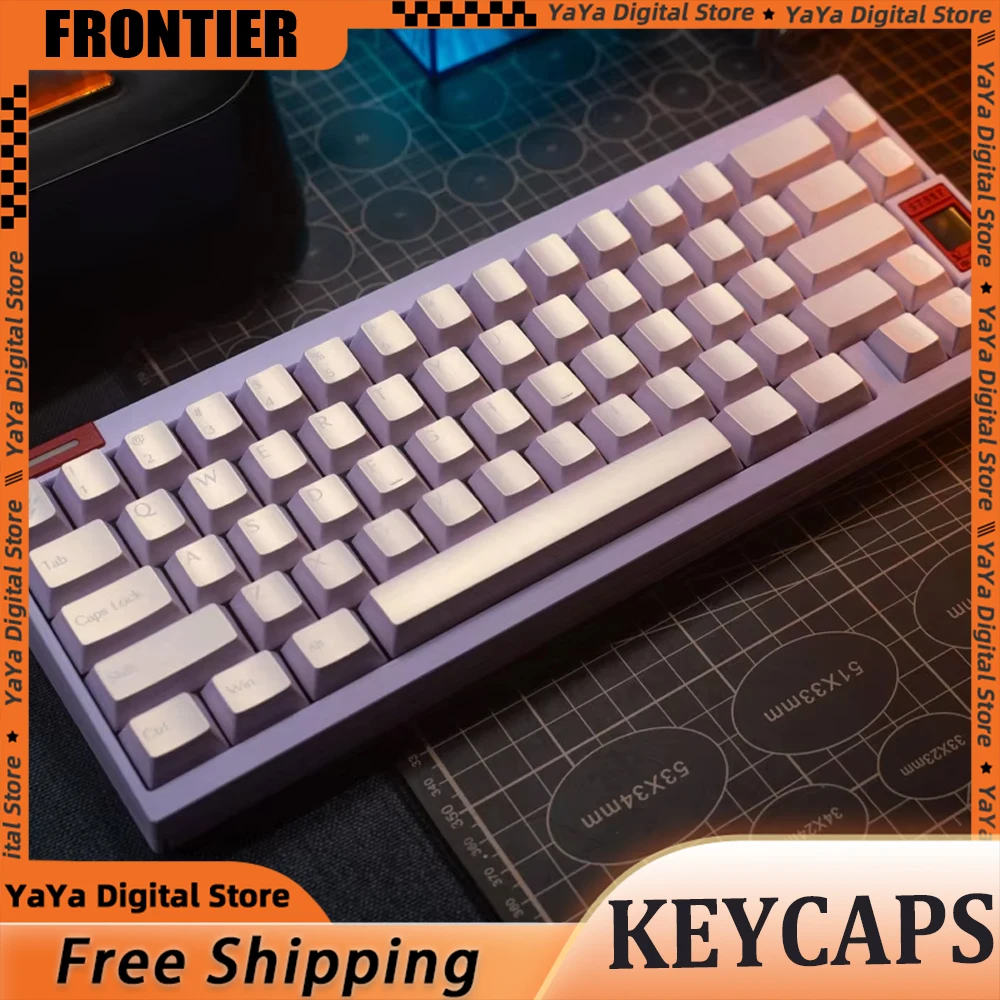 

Пользовательские колпачки для клавиш FRONTIER Magic Pearl PBT, персонализированные цветные колпачки для ключей Cherry Profile MADE68, игровая механическая клавиатура, подарки