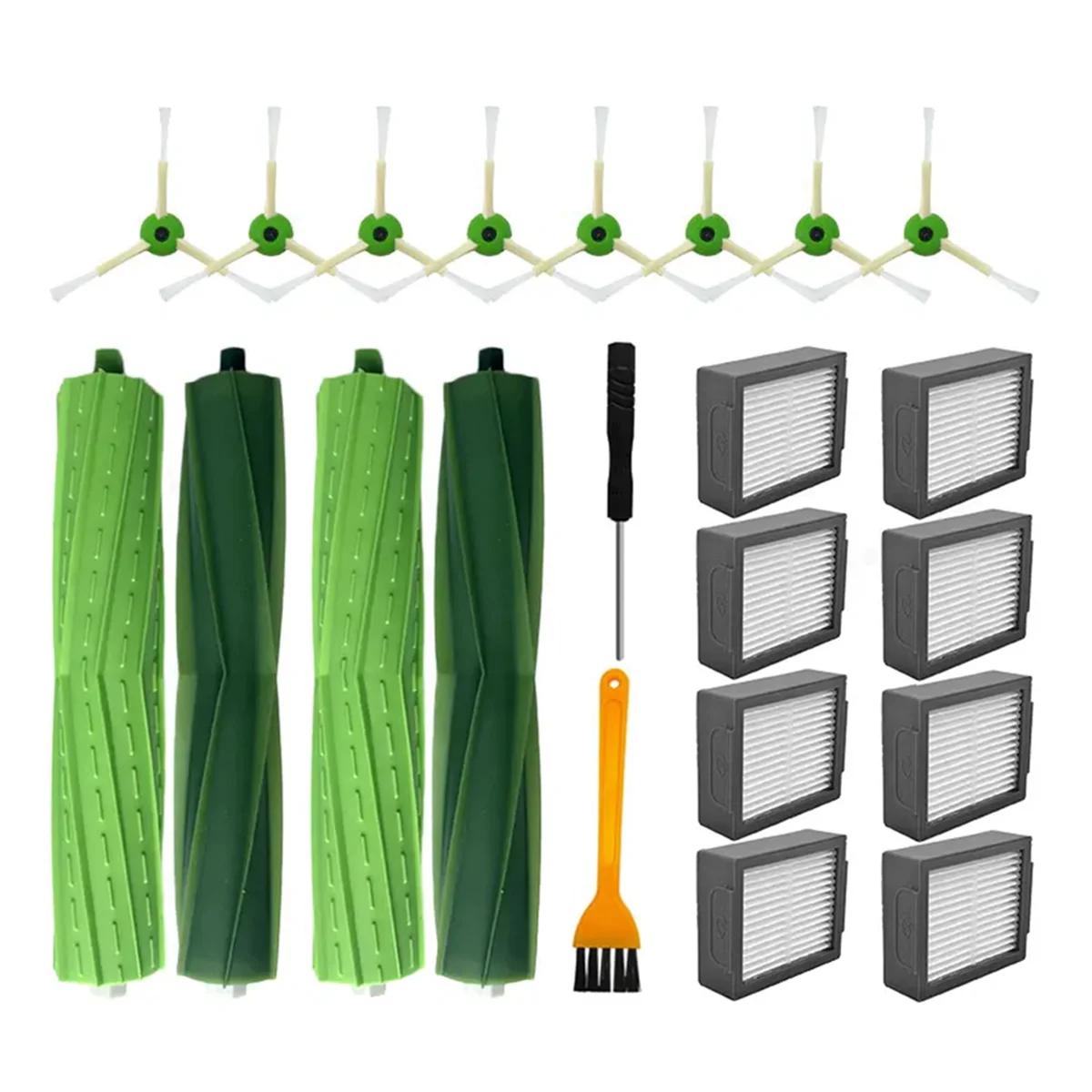 A58E-Für IRobot Roomba I1, I3, I4, I5, I6, I7, I8, E5, E6, E7 Hauptseite Bürste Hepa-Filter Staubsauger Ersatzteile