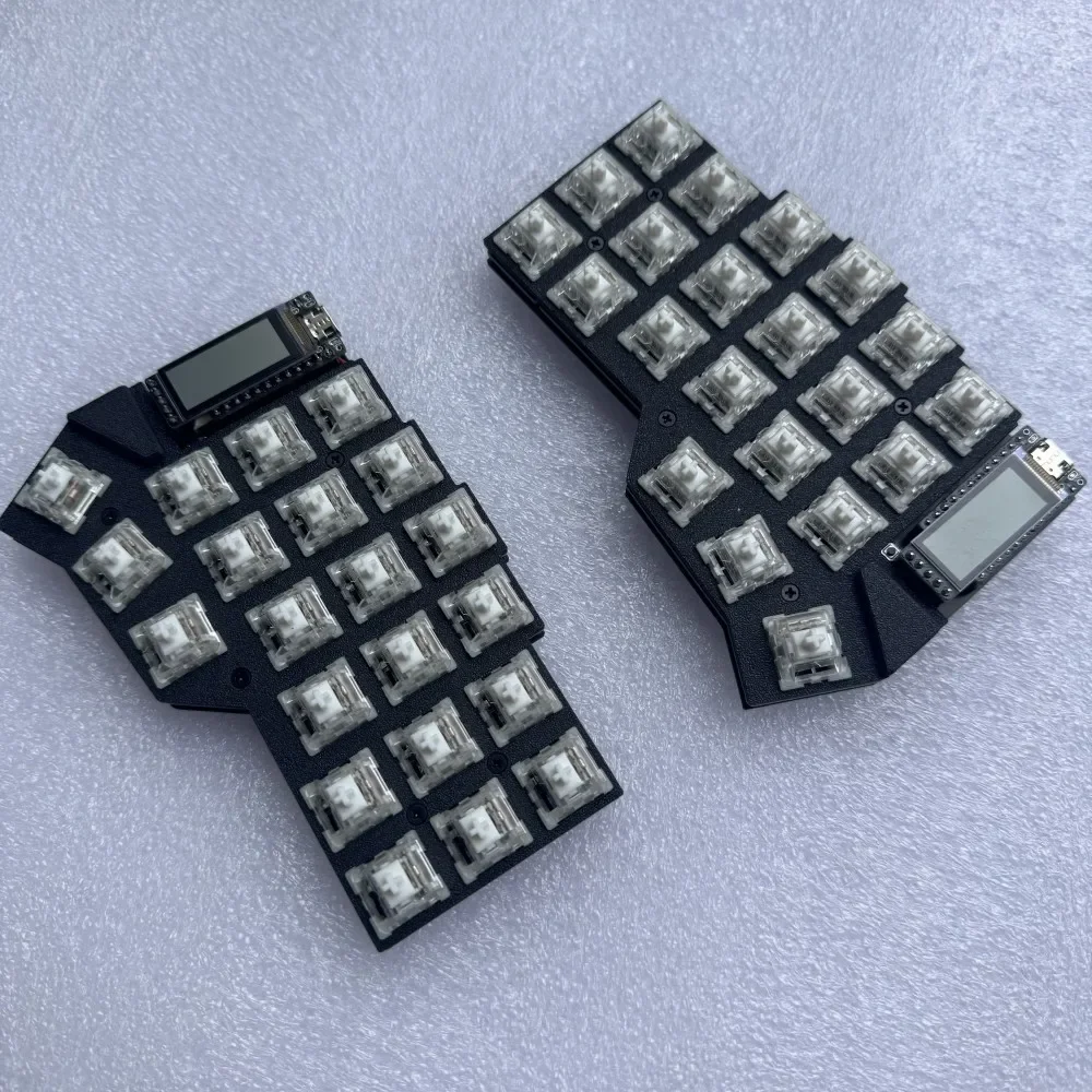 Разделенная клавиатура Corne 3x6 MX Switch, изготовленная на заказ Bluetooth-клавиатура с горячей заменой, комплект клавиатуры ZMK Nice View, экран Remap Teclado, игровой аксессуар