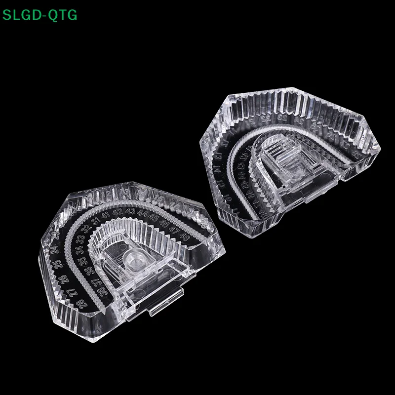 Hot 10 Pcs Dental Transparent Disposable Mold Base Denture Tray Sectioned Base Kit For Dental Lab Tools Plastic Clear Base Box