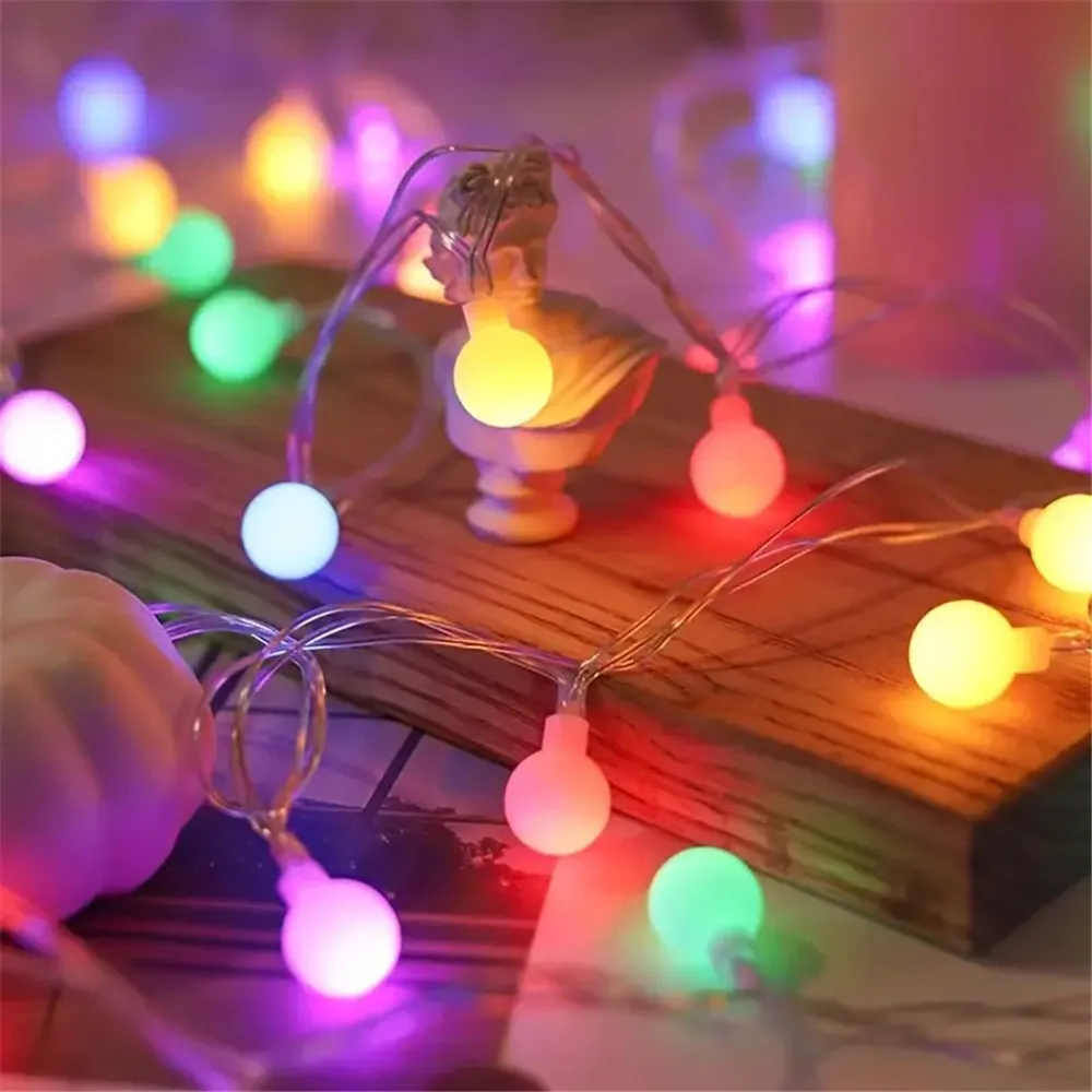 

Valentine's Day 2026 Ramadan Decorations Led Ball String Lights Battery Operated String Lights Fairy Light for Wedding Decor