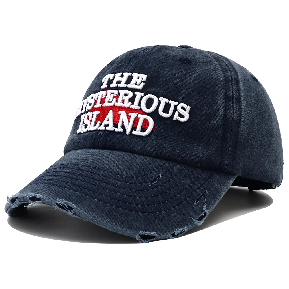 The Mysterious Island Letter Embroidery Cotton Baseball Cap for Men Women Fashion Casual Vintage Snapback Hat Visor Hip Hop Caps