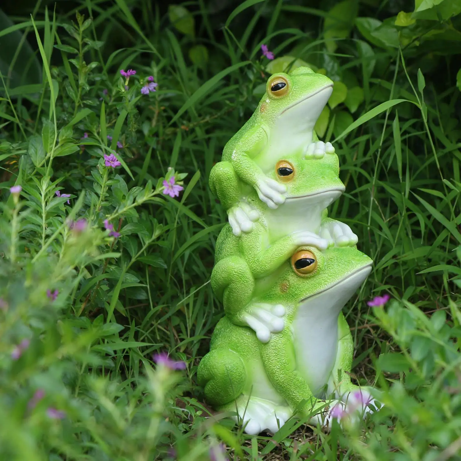 Frog Garden Statue Collection Tabletop Ornament for Desk Entrance Bookshelf