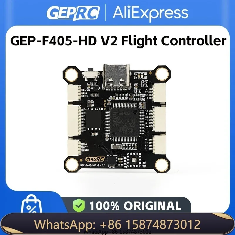 

GEPRC GEP-F405-HD V2 Fli ght Controller STM32F405 Type-C 5-9V 3-6S LiPo 7.7g For DIY RC FPV Quad copter Freestyle Dr one Parts