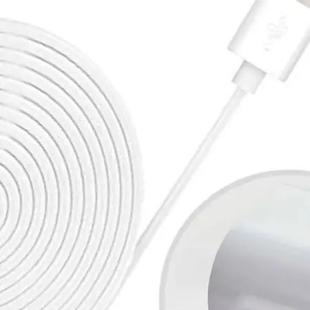 Magnetic Power Cable 5.2m Power Cable Robust Construction Hassle-free Charging IP65 Waterproof Home Surveillance