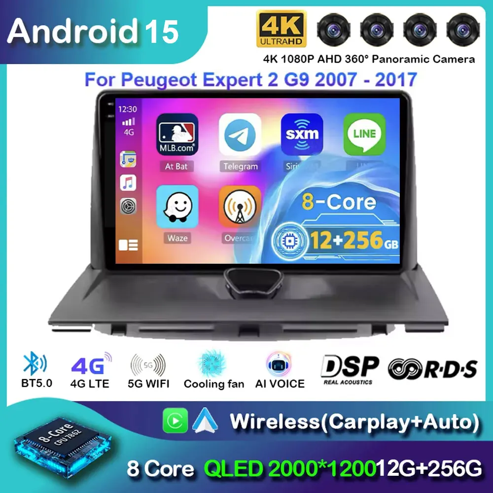 

Android 15 Car Radio Carplay For Peugeot Partner 1 2002 - 2008 Partner Origin 1 2008-2011 Android Auto Multimedia Player Stereo