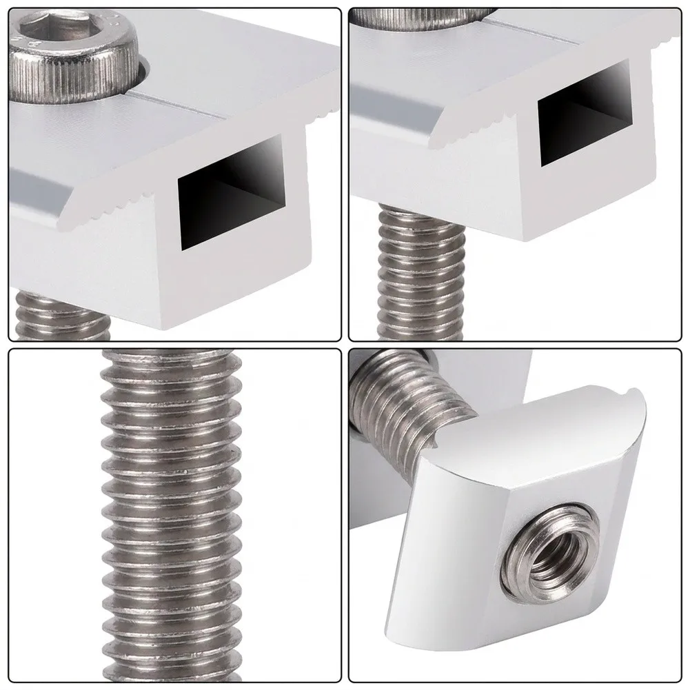 High-Strength M8 T-Nut And Screw Set In Carbon Steel For Aluminum Frame Structures Solar Mounting Woodworking Automation 50 Pack
