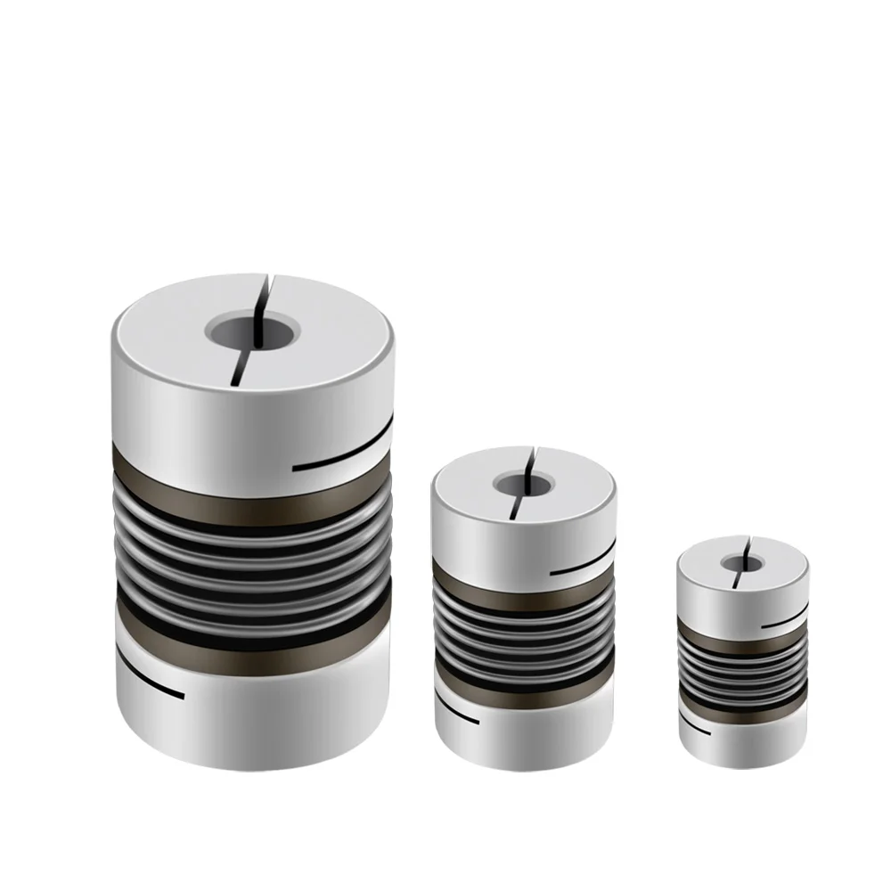 

Corrugated coupling D65L82mm CNC Aluminium Alloy For Stepper Motor Coupler Shaft Couplings