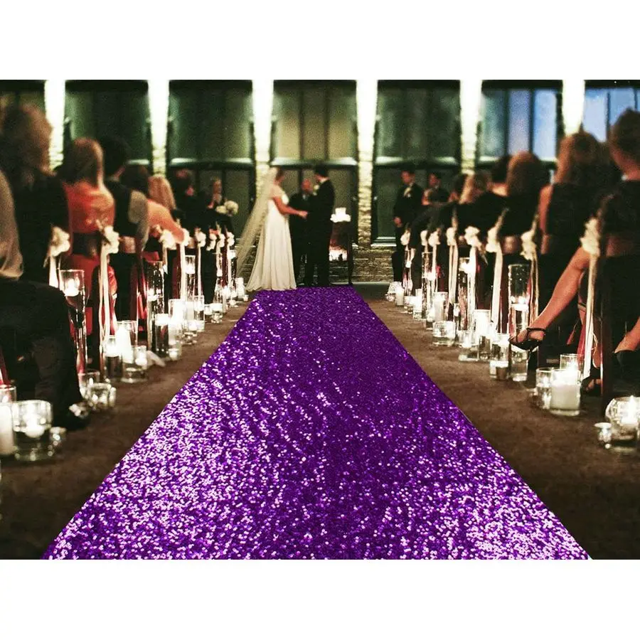 

Фиолетовый мерцающий ковер для прохода, 1,2х4,5 м, блестящий свадебный ковер для элегантных мероприятий