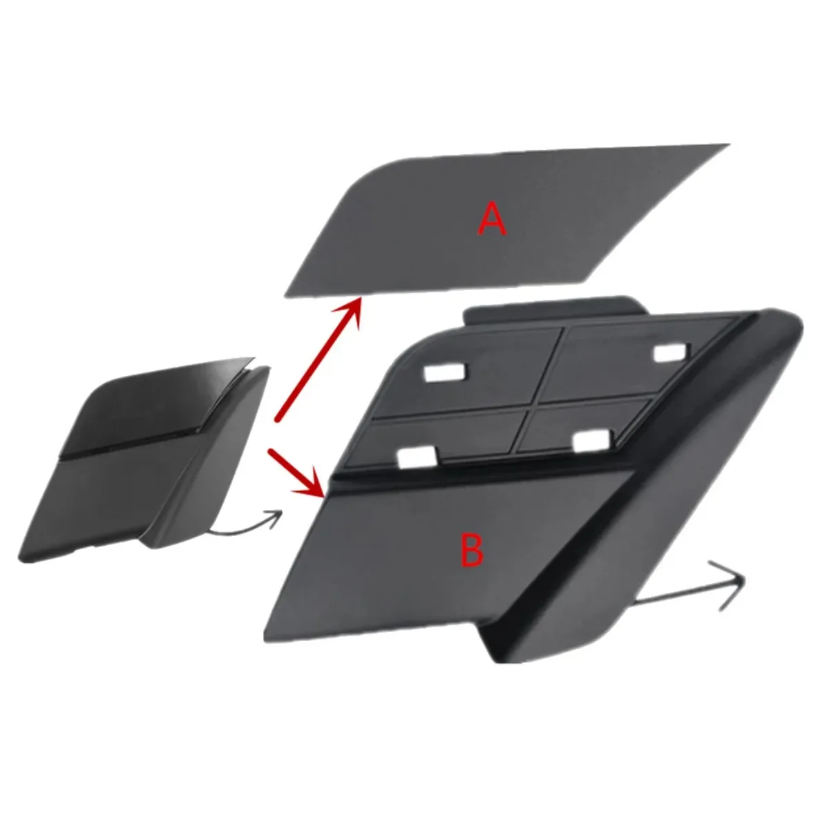 Car Trailer Cover set Front Bumper Tow Hook Cover Trailer Cap For Suzuki S-Cross SX4 S Cross Facelift 2016 2017 2018 2019 2020
