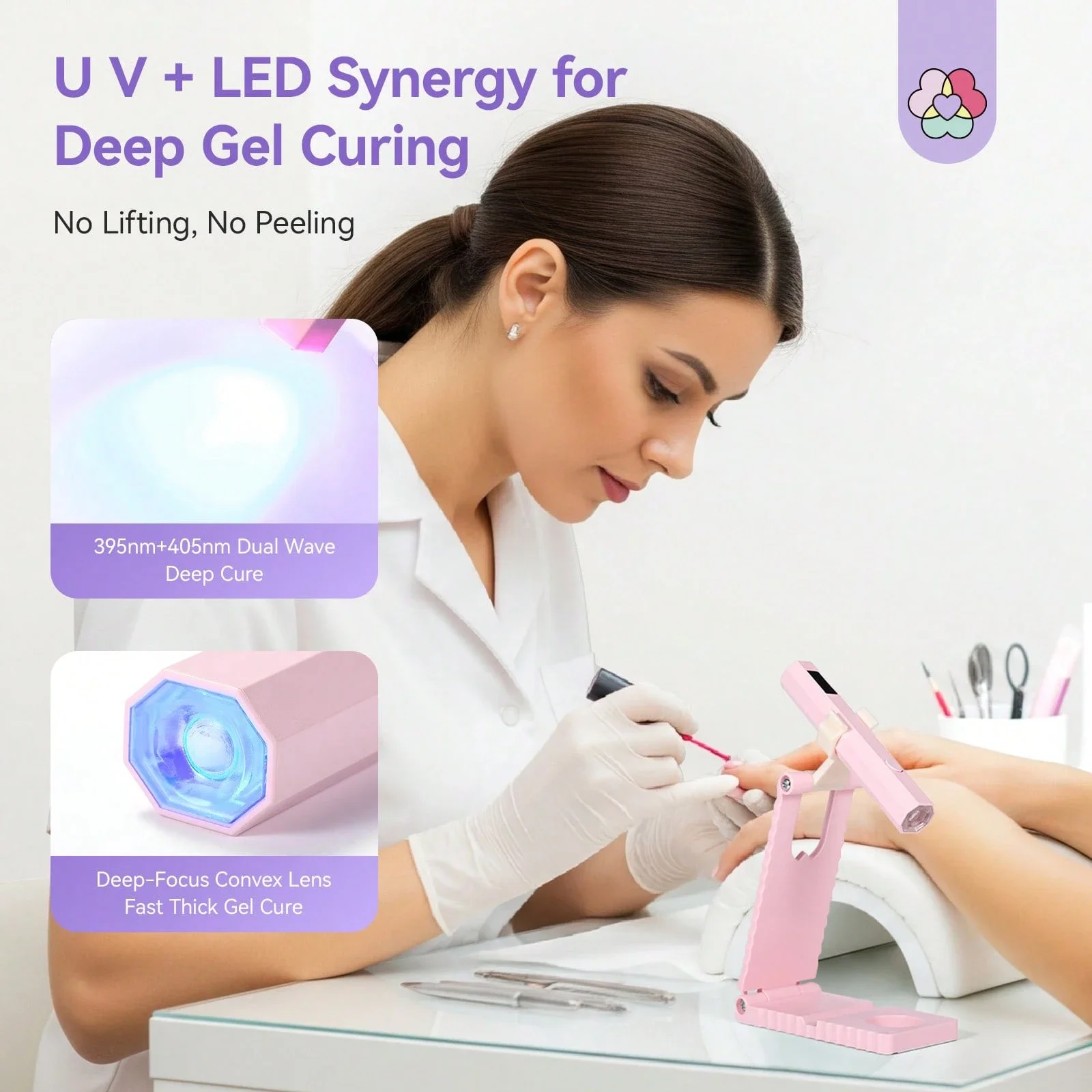 LINMANDA Portable Handheld Mini Nail Lamp for Gel Polish Quick Dry Flashlight Pen USB Nail Dryer Machine UV LED Nail Lamp