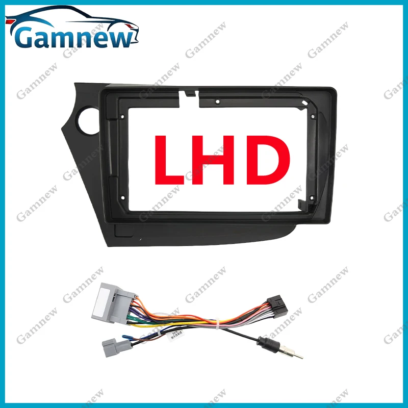 9 Inch Car 2Din Audio Face Plate Fascia Frame For Honda Insight 2009-2014 Big Screen Radio Stereo Panel Dash Mount Refitting Kit