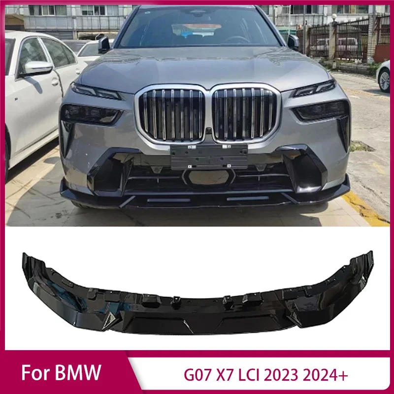 Car front bumper splitter lip spoiler diffuser guard cover body kits for BMW G07 X7 LCI 2023 2024 shovel