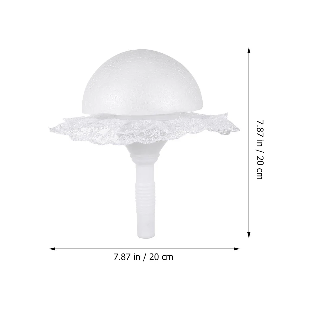 10cm Cascade Foam Hemisphere Bride Fresh Flowers Bridal Bouquet Holders Display Stand Wedding Floral Handle