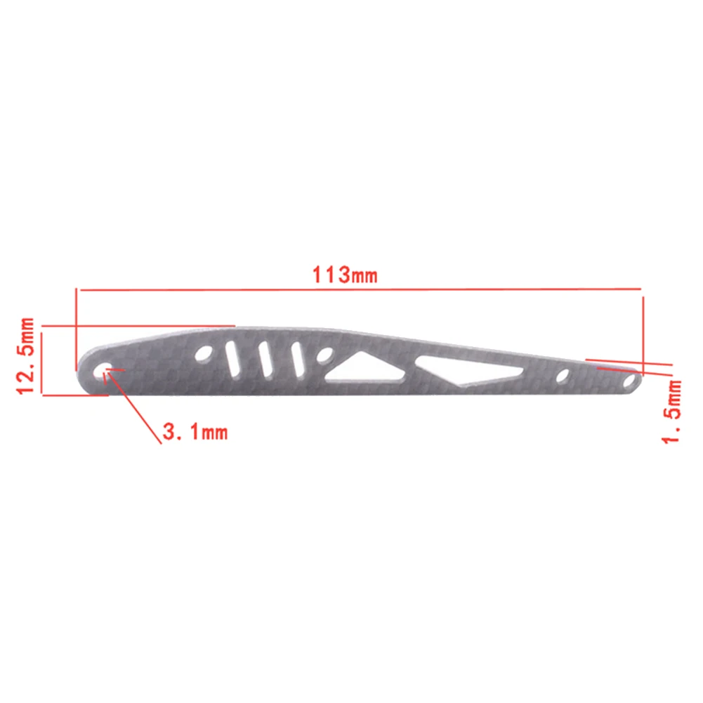 1/10 Modello di telecomando per auto Axial RBX10 Ryft Accessori di aggiornamento Tirare posteriore in fibra di carbonio