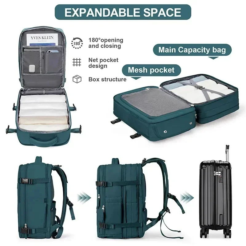 Portable Backpack Aviation Cabin Bag Hand Luggage Travel Backpack Waterproof Laptop Backpack For Women Men