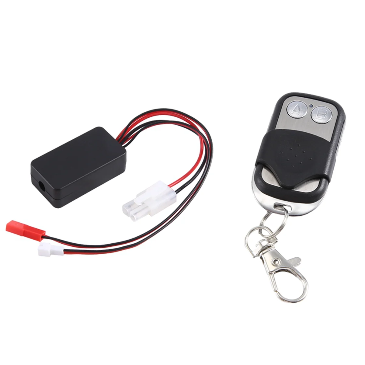 Controlador de guincho simulado automático portátil receptor de controle remoto sem fio para carro rastreador axial scx10 1/10 rc