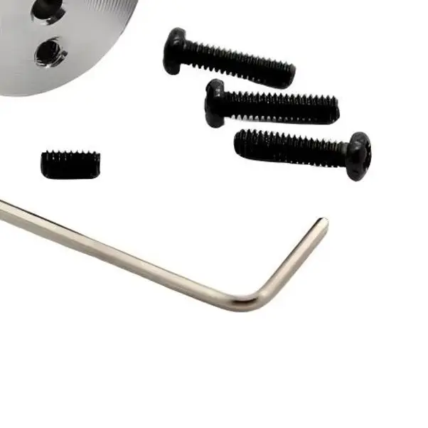 15mm CNC Aluminum Eccentric Crank Wheel, 3-Hole 8mm Thick 2mm Center Bore M2 Screw Thread DIY Model Part