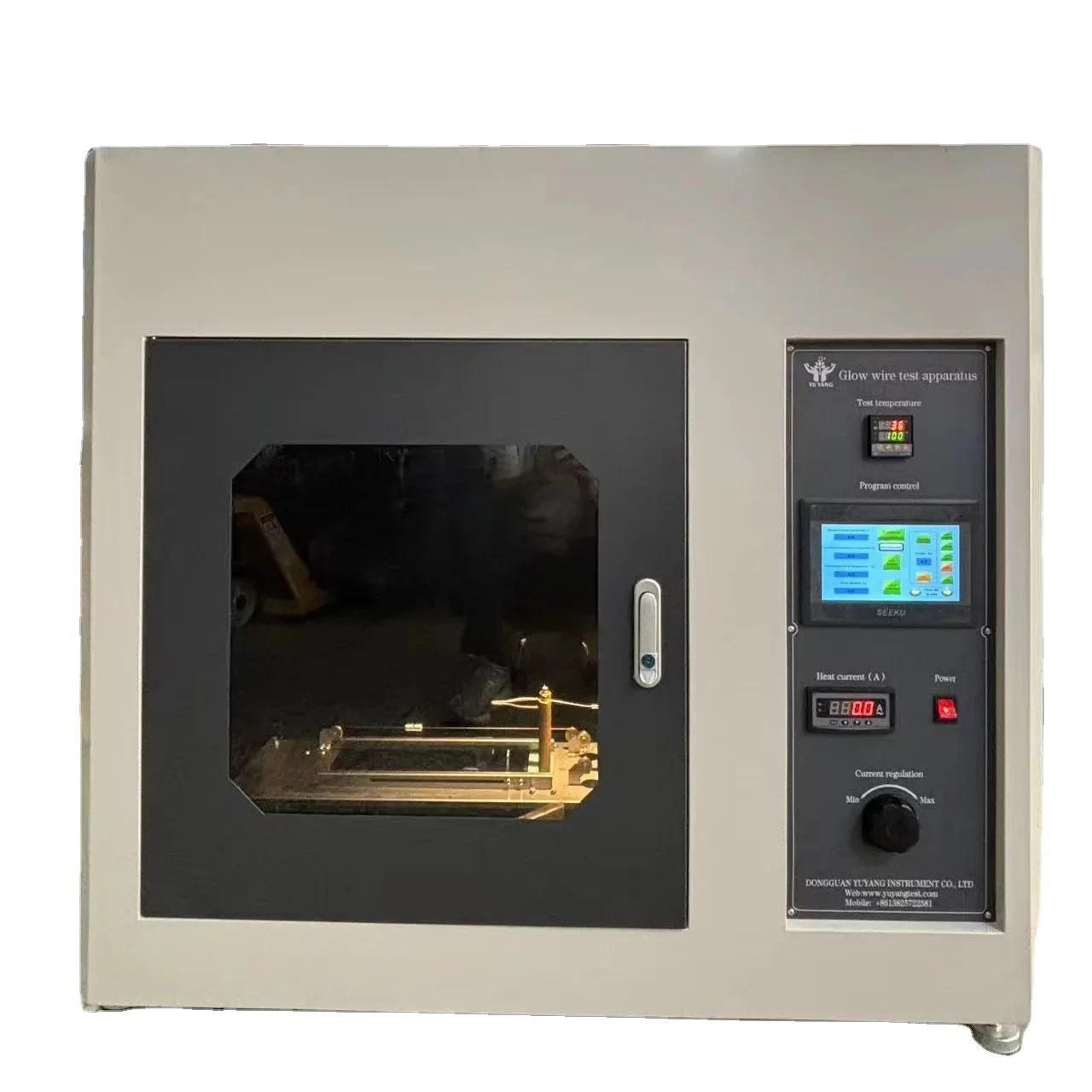 IEC60695-2-10 الشركة المصنعة لغرفة القابلة للاشتعال المطاطية البلاستيكية سلك توهج كهربائي معدات اختبار القابلية للاشتعال #2