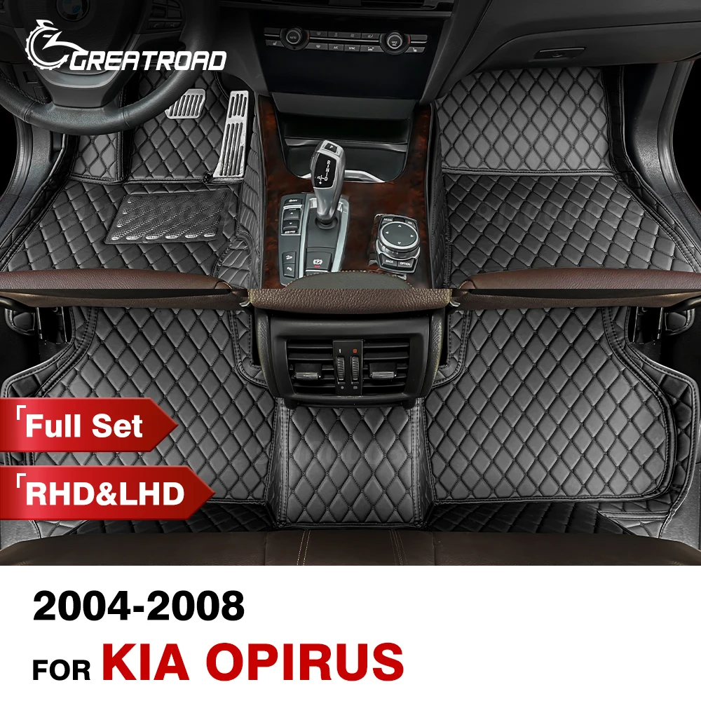 

Car floor mats for KIA Opirus 2004-2008 Custom auto foot Pads automobile carpet cover Interior Accessories