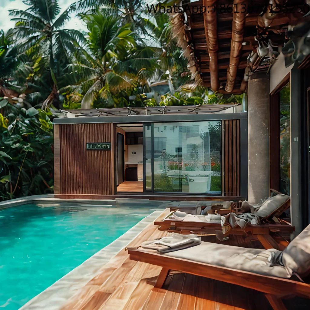 Casa Contenedor de Lujo de 3 Dormitorios, Casa Contenedor Modular Portátil, Restaurante Contenedor de Lujo, Casa Villa con Baño