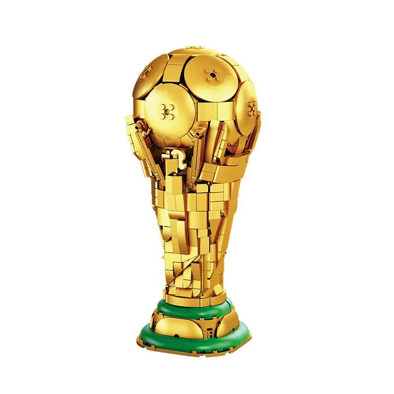 

IN STOCK MOC Creativity Football Championship Trophy Building Blocks Bricks Assembling Model Toys for Children Birthday Gift Set