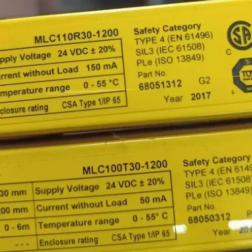 LEUZE MLC510R40-300 Ricevitore per tende luminose di sicurezza PN 68001403 Nuovo e originale Disponibile