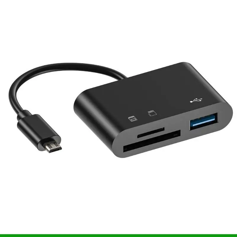 U55C High Speed USB Micro B TF Flash Card Reader 5 в 1 OTG Hub Type C Adapter для Android Phone Computer