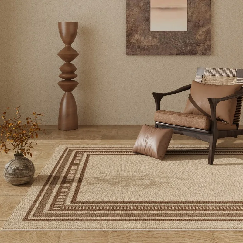 

French Retro Luxury Living Room Carpet Modern Cream Style Bedroom Rug Soft Comfortable Sofa Coffee Table Floor Mat Ковер Tapis