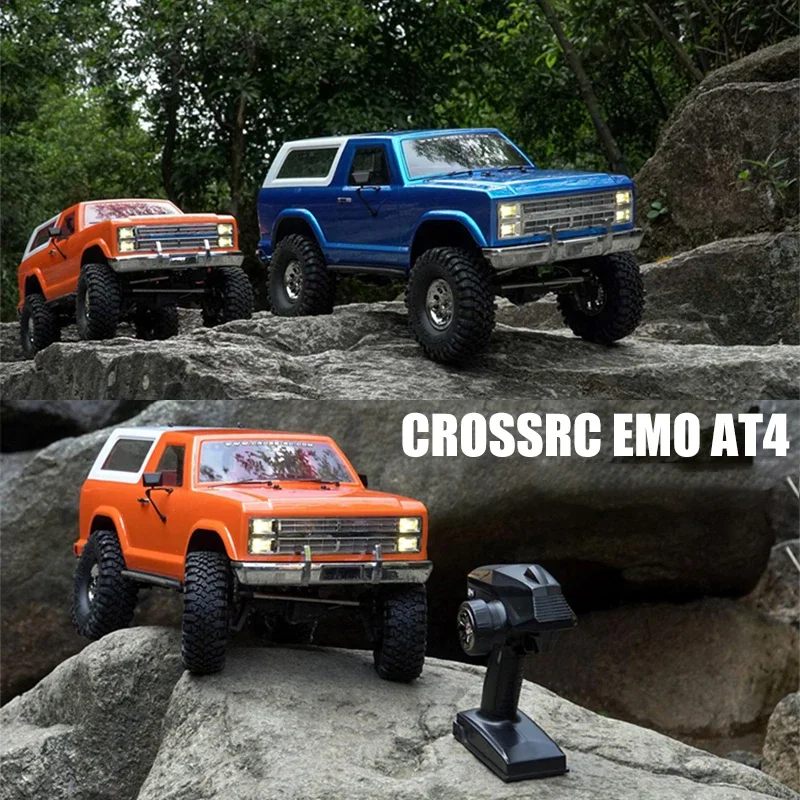 CROSSRC EMO AT4 1/10 2.4GHZ Professional RC Crawler Car Remote Control Model Off-road Climbing Vehicle Two-Speed Shift Boys' toy