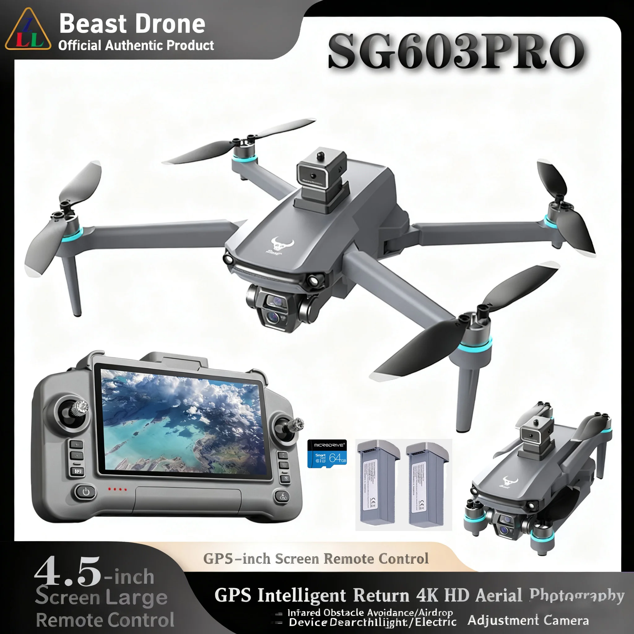 

SG603PRO Drone GPS 8K HD Cameras Drones with Touch Screen EIS Anti-shake Aerial Brushless Drones 5G Large UAV Dron RC Quadcopter