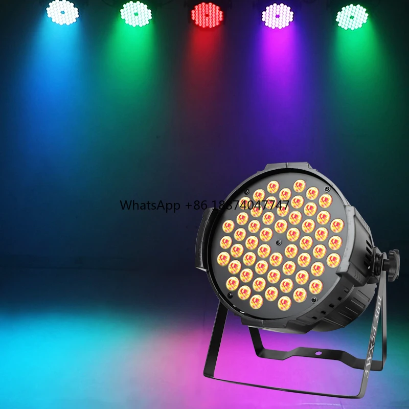 

High power RGBW leds 54 par lights DMX512 Sound activity 162W disco beam party light stage light for ceiling bar