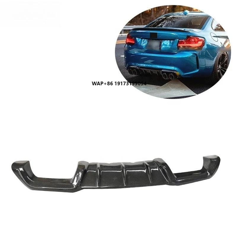 

MP Style Carbon Fiber Rear Bumper Lip Spoiler for B-MW M2 F87 2016+ with Exhaust Cut-Outs New Condition