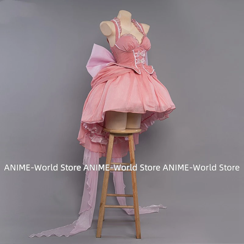 Anime Manga Chobits Chi Cosplay Costume Lolita Pink Bow Clamp Chi Cosplay Bow Clamp chi Halloween Christmas