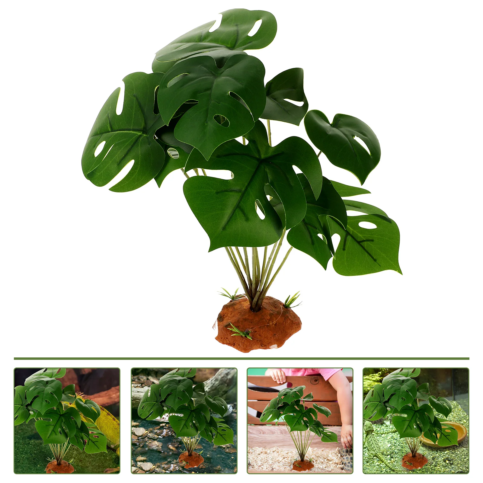 

Animal Fake Plant Decor Spider Reptile Habitats Decorative Lizard Tank Artificial