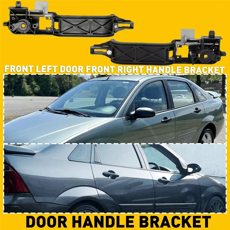 قاعدة مقبض الباب الأمامي Superior-1 زوج لسيارة Ford Focus 2000-2007 FL:6S4Z-5426685-C FR:6S4Z-5426684-E قاعدة مقبض الباب الخارجي