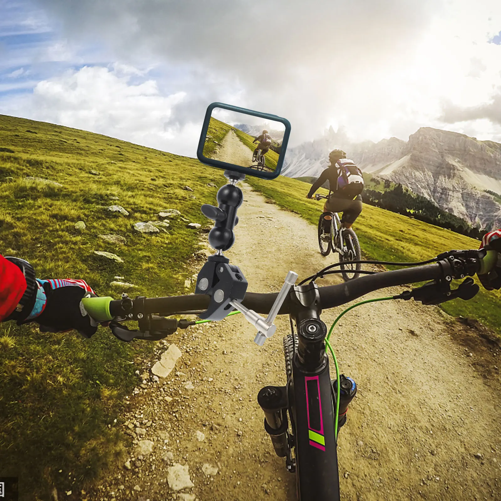 

360-Degree Universal Bracket 60Mm Opening 1.5Kg /4 Inch 3/8 Inch Thread Camera Mount For Studio Photography Lighting