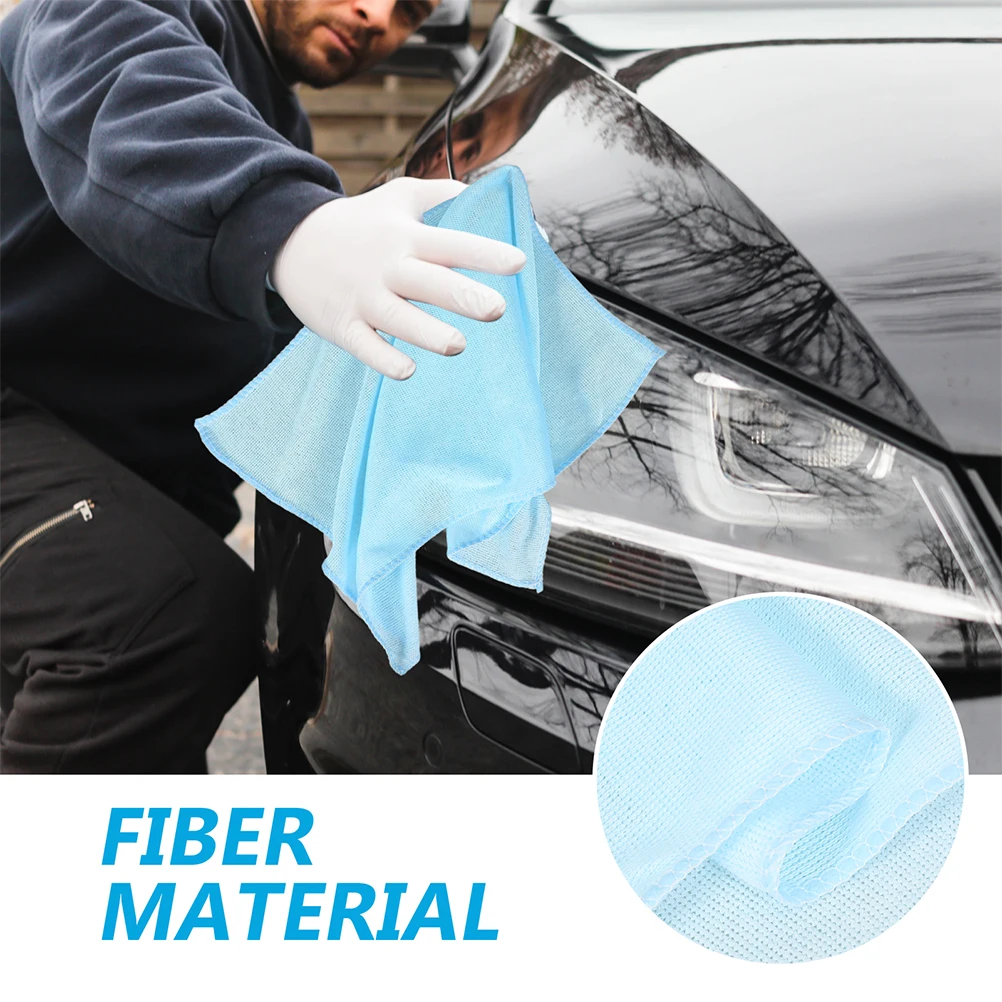 

10Pcs Car Wash Drying Towel Highly Absorbent Cleaning Cloth Soft Fiber Polyester Cotton for Polishing Waxing Cleaning Cloth