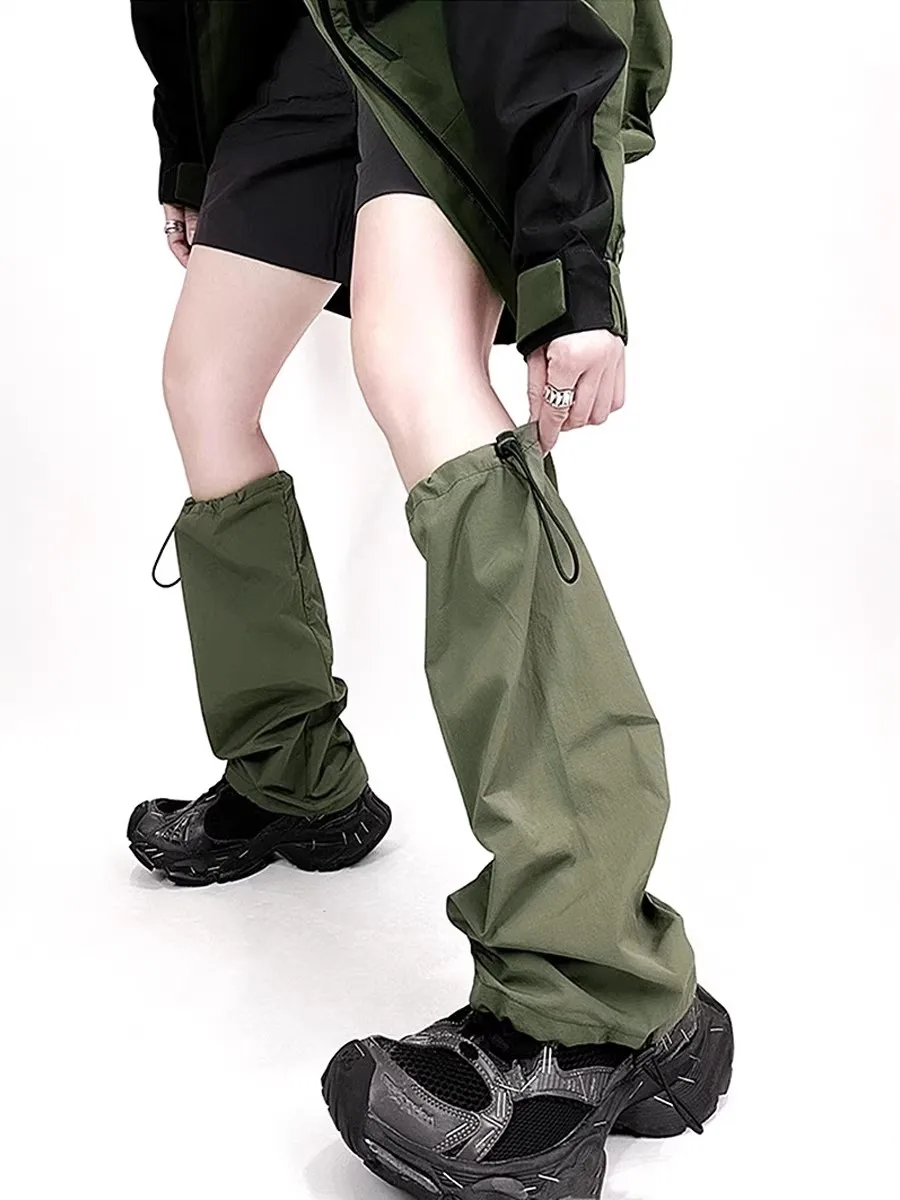 女性のカジュアル弾性脚足首膝スリーブソックス女の子オーバーニーファッションダンスパンクレギンスレッグウォーマー-r2521