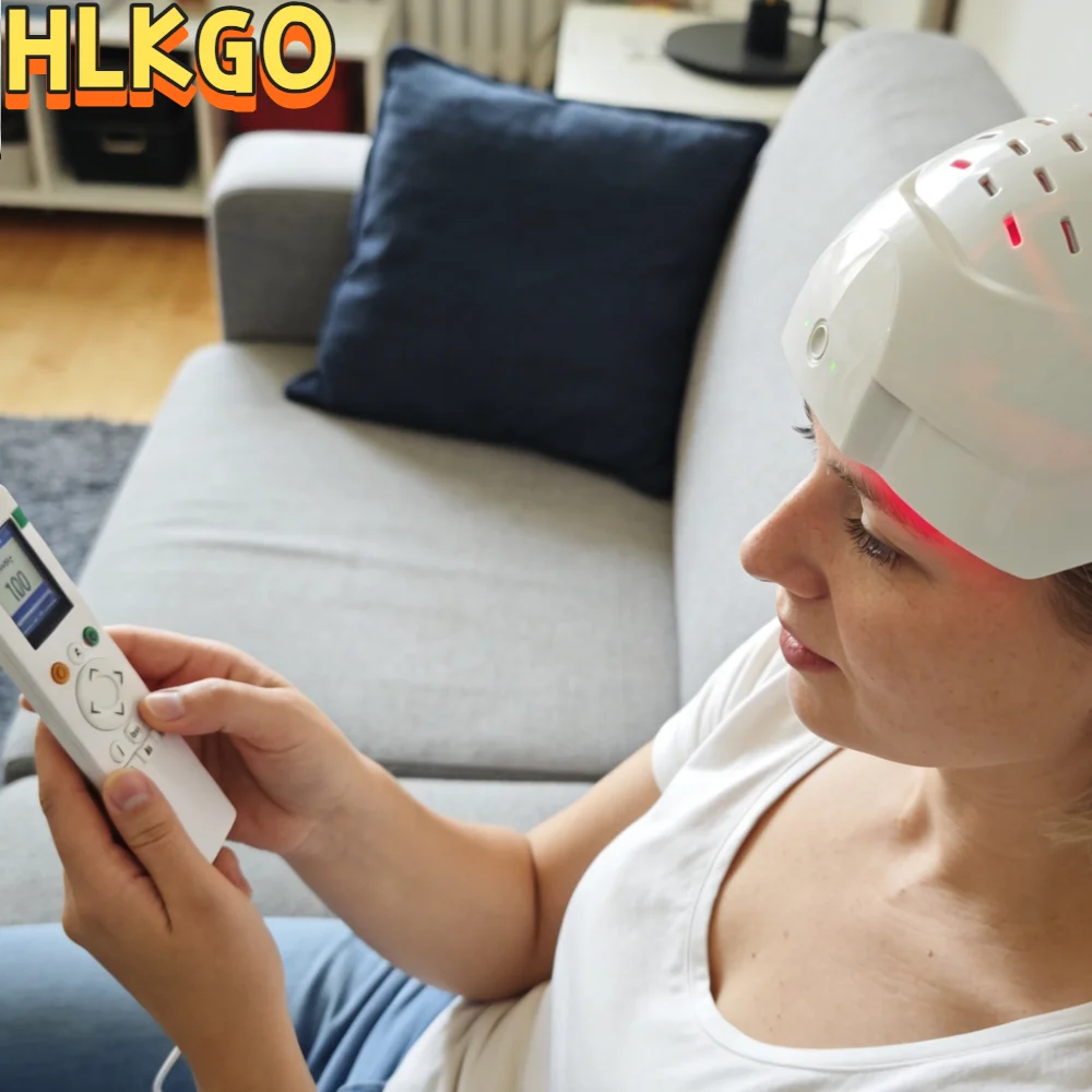 

Лазерная шапка для ухода за волосами для мужчин и женщин, 6750 мВт, 300 диодов, 650 нм, LLLT-шапка для предотвращения выпадения волос и их восстановления