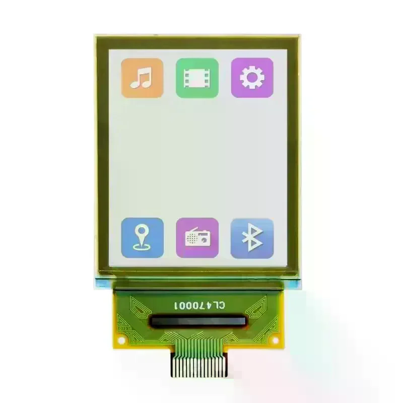 OLED Display Transparent One Point Five Inch PMOLED 128x64 65K Colors SPI For DIY Wearable Projects