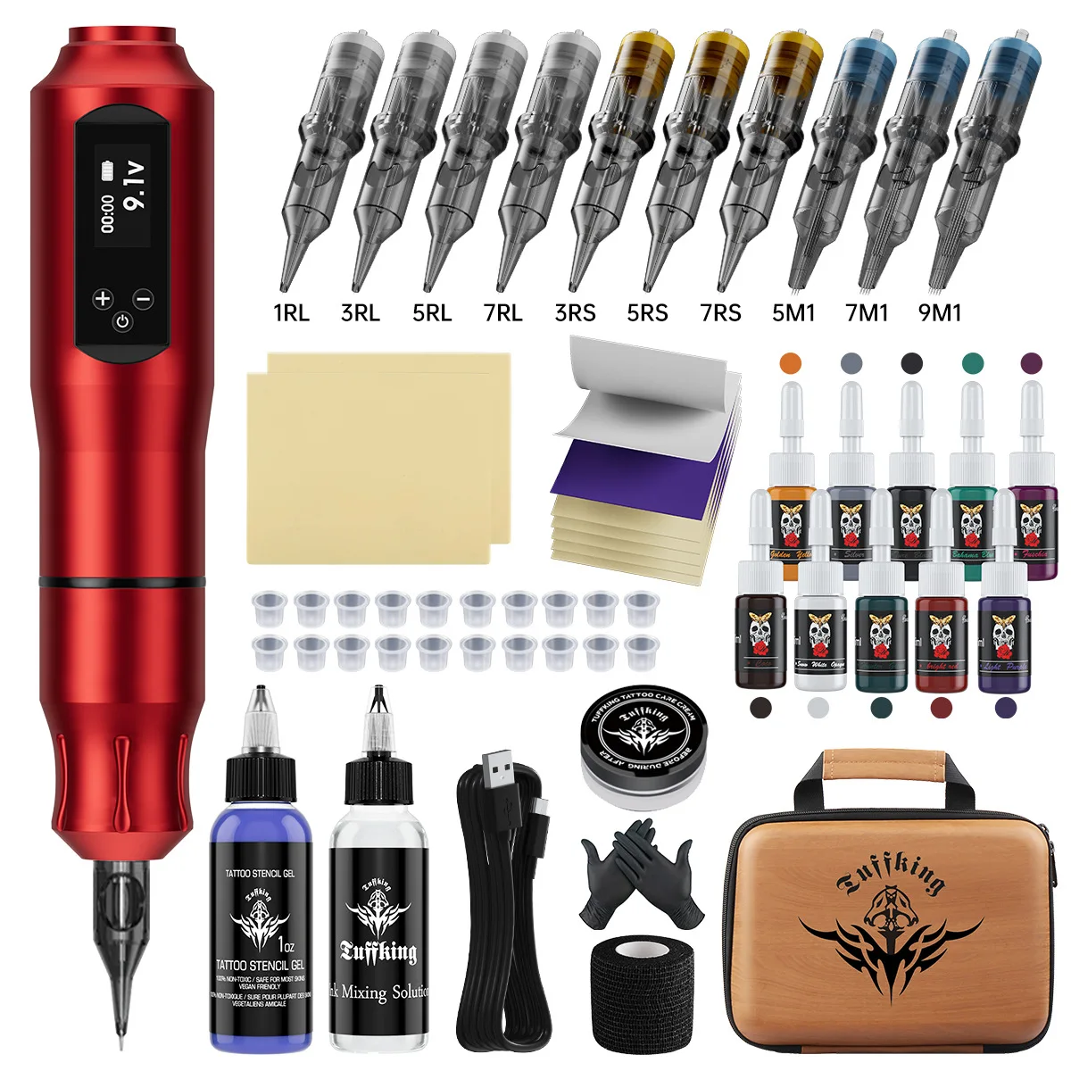 

Beginner Tattoo Machine Set Robert King Kong Battery Pen Complete Machine Set
